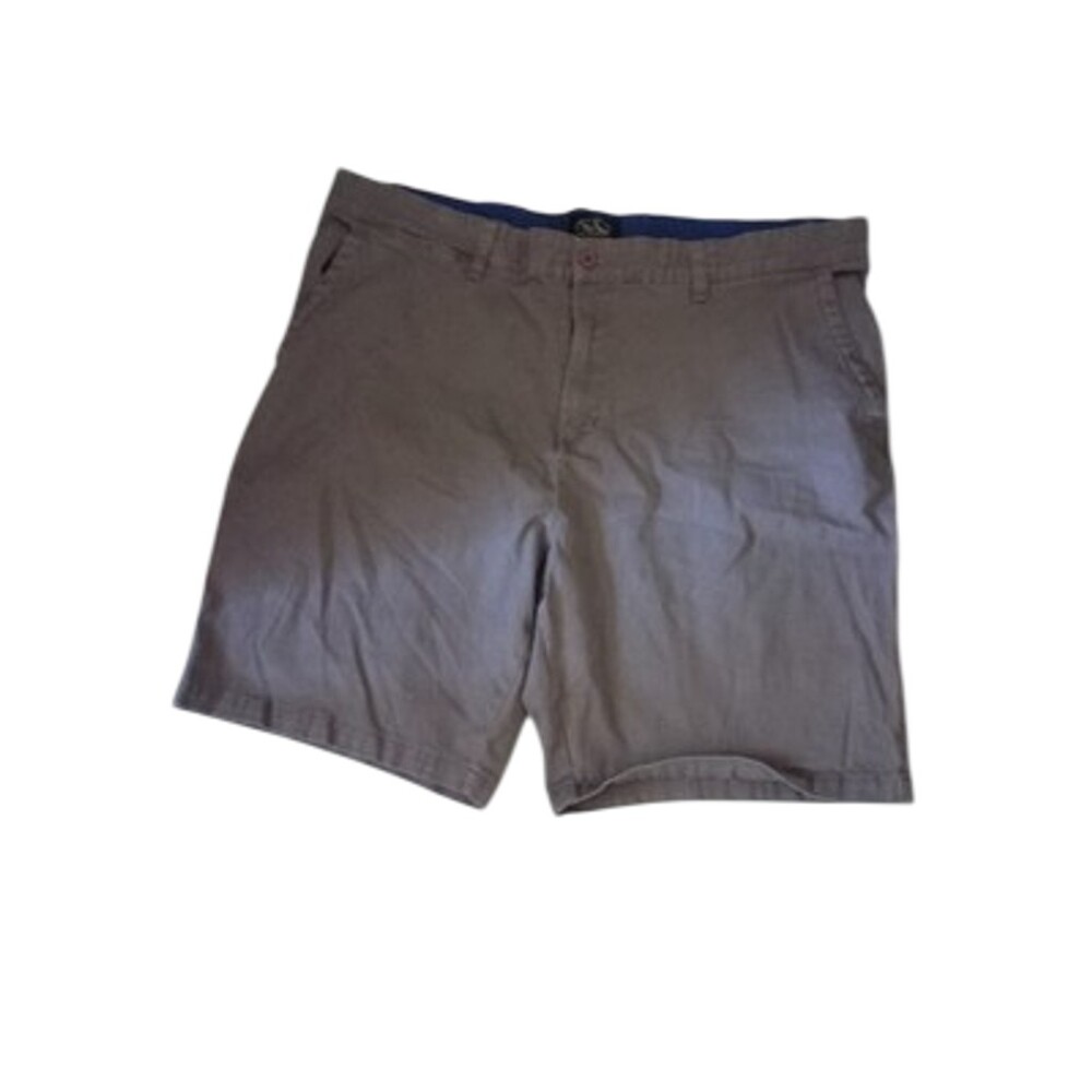 Mens Nat Nast Shorts Size 44 Gray 98% Cotton 2% Spandex Flat Front Chino